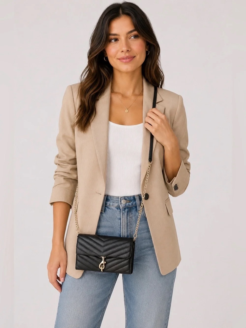 Rebecca Minkoff Edie Quilted Wallet On Chain